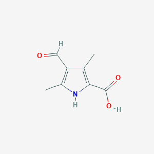 molecular formula C8H9NO3 B2848770 4-formyl-3,5-dimethyl-1H-pyrrole-2-carboxylic Acid CAS No. 17120-26-2