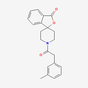 molecular formula C21H21NO3 B2848780 1'-(2-(m-tolyl)acetyl)-3H-spiro[isobenzofuran-1,4'-piperidin]-3-one CAS No. 1705091-28-6