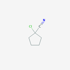 molecular formula C6H8ClN B2848809 1-Chlorocyclopentane-1-carbonitrile CAS No. 196712-52-4