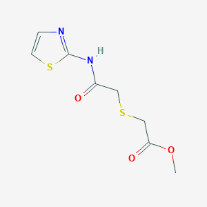 Methyl 2-((2-oxo-2-(thiazol-2-ylamino)ethyl)thio)acetate