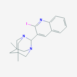 (1R,3S,5r,7r)-2-(2-iodoquinolin-3-yl)-5,7-dimethyl-1,3-diazaadamantane