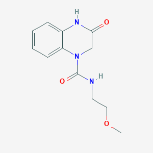 molecular formula C12H15N3O3 B2848841 N-(2-methoxyethyl)-3-oxo-3,4-dihydroquinoxaline-1(2H)-carboxamide CAS No. 1251578-29-6