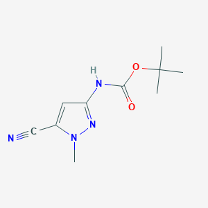 tert-Butyl (5-cyano-1-methyl-1H-pyrazol-3-yl)carbamate