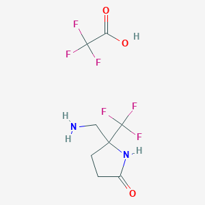 5-(Aminomethyl)-5-(trifluoromethyl)pyrrolidin-2-one tfa