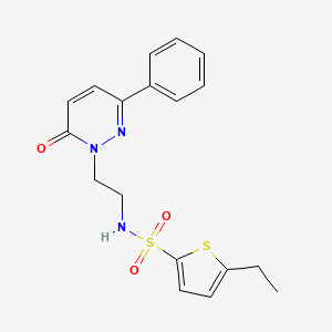5-ethyl-N-(2-(6-oxo-3-phenylpyridazin-1(6H)-yl)ethyl)thiophene-2-sulfonamide