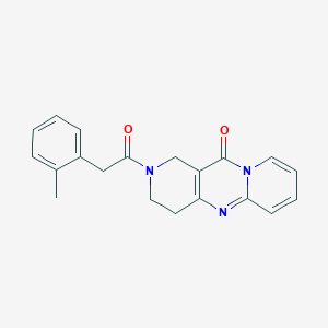 molecular formula C20H19N3O2 B2848853 2-(2-(o-tolyl)acetyl)-3,4-dihydro-1H-dipyrido[1,2-a:4',3'-d]pyrimidin-11(2H)-one CAS No. 2034531-09-2