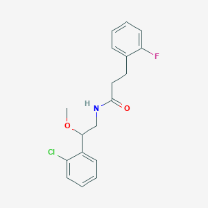 N-(2-(2-chlorophenyl)-2-methoxyethyl)-3-(2-fluorophenyl)propanamide