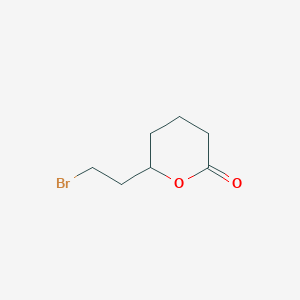 molecular formula C7H11BrO2 B2848872 6-(2-Bromoethyl)oxan-2-one CAS No. 152668-02-5