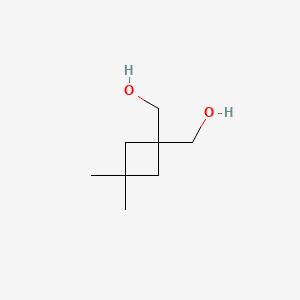 molecular formula C8H16O2 B2848887 [1-(Hydroxymethyl)-3,3-dimethylcyclobutyl]methanol CAS No. 2247107-61-3