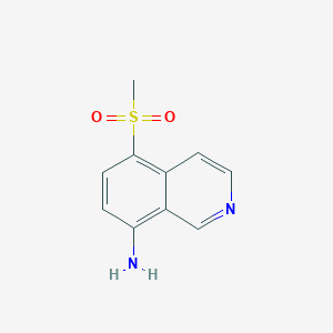 molecular formula C10H10N2O2S B2848894 5-Methanesulfonylisoquinolin-8-amine CAS No. 1156940-49-6