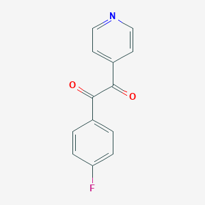 molecular formula C13H8FNO2 B028489 1-(4-氟苯基)-2-(吡啶-4-基)乙烷-1,2-二酮 CAS No. 152121-41-0