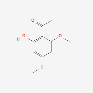molecular formula C10H12O3S B2848903 1-(2-Hydroxy-6-methoxy-4-methylsulfanylphenyl)ethanone CAS No. 83171-38-4