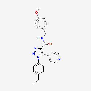 3-(3,5-dimethyl-1-benzofuran-2-yl)-N-(2-methoxyethyl)-1,2,4-oxadiazole-5-carboxamide