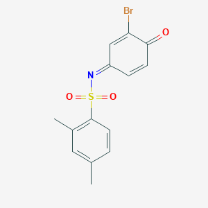 molecular formula C14H12BrNO3S B284893 N-(3-bromo-4-oxo-2,5-cyclohexadien-1-ylidene)-2,4-dimethylbenzenesulfonamide 