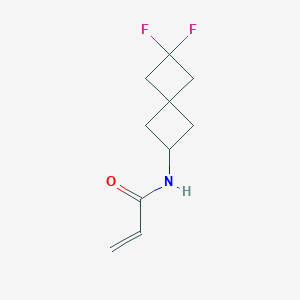 molecular formula C10H13F2NO B2848946 N-(2,2-Difluorospiro[3.3]heptan-6-yl)prop-2-enamide CAS No. 2305529-19-3
