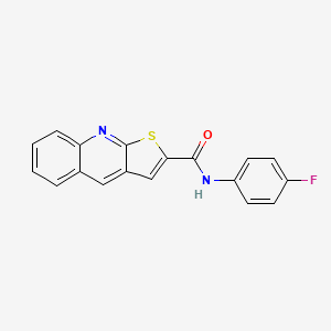 molecular formula C18H11FN2OS B2848955 N-(4-fluorophenyl)thieno[2,3-b]quinoline-2-carboxamide CAS No. 478079-46-8