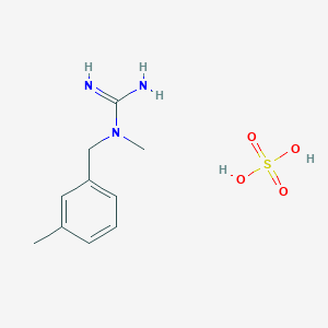 molecular formula C10H17N3O4S B2848964 N-methyl-N-(3-methylbenzyl)guanidine sulfate CAS No. 1185479-32-6
