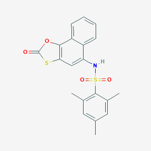 2,4,6-trimethyl-N-(2-oxonaphtho[2,1-d][1,3]oxathiol-5-yl)benzenesulfonamide