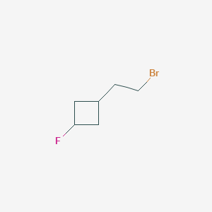 molecular formula C6H10BrF B2848973 1-(2-溴乙基)-3-氟环丁烷 CAS No. 2303740-16-9