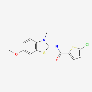 (E)-5-chloro-N-(6-methoxy-3-methylbenzo[d]thiazol-2(3H)-ylidene)thiophene-2-carboxamide