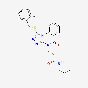 N-(cyclohexylmethyl)-6-[(2-methylbenzoyl)amino]chromane-3-carboxamide