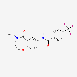 N-(4-ethyl-5-oxo-2,3,4,5-tetrahydro-1,4-benzoxazepin-7-yl)-4-(trifluoromethyl)benzamide