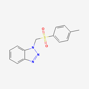 molecular formula C14H13N3O2S B2849009 1-[(4-Methylbenzenesulfonyl)methyl]-1H-1,2,3-benzotriazole CAS No. 184297-69-6