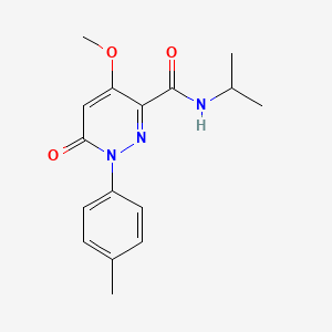 4-methoxy-1-(4-methylphenyl)-6-oxo-N-propan-2-ylpyridazine-3-carboxamide