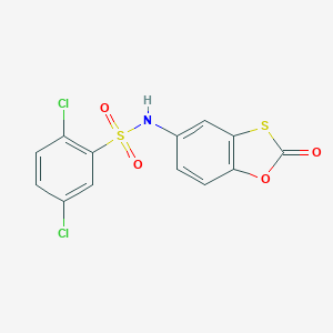 2,5-dichloro-N-(2-oxo-1,3-benzoxathiol-5-yl)benzenesulfonamide