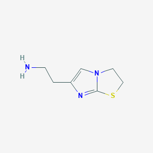 molecular formula C7H11N3S B2849032 2-{2H,3H-imidazo[2,1-b][1,3]thiazol-6-yl}ethan-1-amine CAS No. 919741-38-1