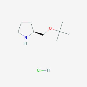 molecular formula C9H20ClNO B2849034 (2S)-2-[(tert-Butoxy)methyl]pyrrolidine hydrochloride CAS No. 909547-91-7