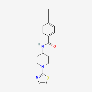 molecular formula C19H25N3OS B2849047 4-(tert-butyl)-N-(1-(thiazol-2-yl)piperidin-4-yl)benzamide CAS No. 1448052-68-3