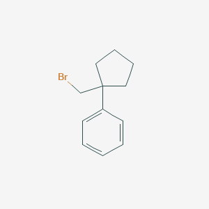 molecular formula C12H15Br B2849052 [1-(Bromomethyl)cyclopentyl]benzene CAS No. 1226037-40-6