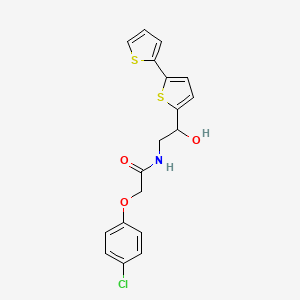 N-(2-{[2,2'-bithiophene]-5-yl}-2-hydroxyethyl)-2-(4-chlorophenoxy)acetamide