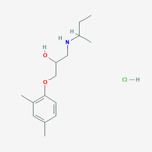 molecular formula C15H26ClNO2 B2849076 1-(Sec-butylamino)-3-(2,4-dimethylphenoxy)propan-2-ol hydrochloride CAS No. 478784-99-5
