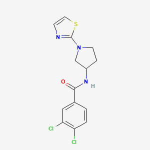 3,4-dichloro-N-(1-(thiazol-2-yl)pyrrolidin-3-yl)benzamide