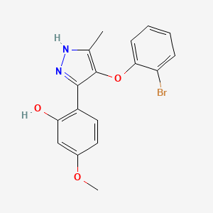 2-(4-(2-bromophenoxy)-5-methyl-1H-pyrazol-3-yl)-5-methoxyphenol