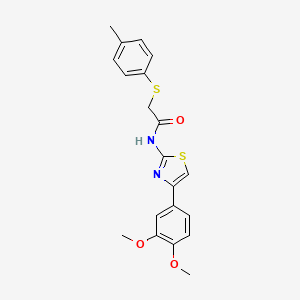 N-(4-(3,4-dimethoxyphenyl)thiazol-2-yl)-2-(p-tolylthio)acetamide