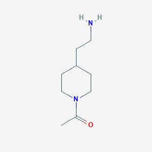 1-[4-(2-Aminoethyl)piperidin-1-yl]ethan-1-one