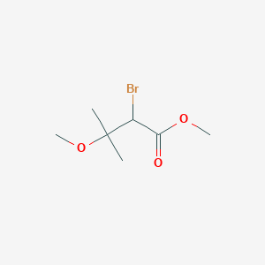 molecular formula C7H13BrO3 B2849116 Methyl 2-bromo-3-methoxy-3-methylbutanoate CAS No. 854431-59-7