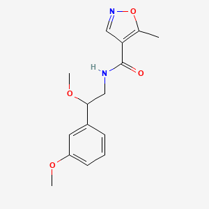 molecular formula C15H18N2O4 B2849131 N-(2-甲氧基-2-(3-甲氧基苯基)乙基)-5-甲基异噁唑-4-甲酰胺 CAS No. 1797028-10-4