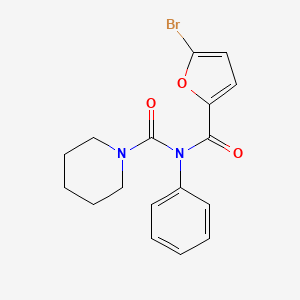 molecular formula C17H17BrN2O3 B2849140 N-(5-bromofuran-2-carbonyl)-N-phenylpiperidine-1-carboxamide CAS No. 899755-26-1