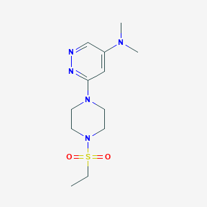 6-(4-(ethylsulfonyl)piperazin-1-yl)-N,N-dimethylpyridazin-4-amine