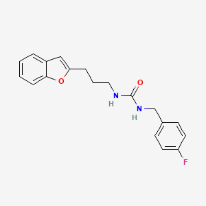 molecular formula C19H19FN2O2 B2849161 1-(3-(Benzofuran-2-yl)propyl)-3-(4-fluorobenzyl)urea CAS No. 2034559-14-1