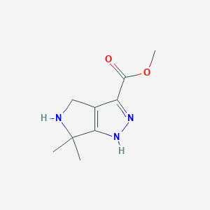 Methyl 6,6-dimethyl-4,5-dihydro-1H-pyrrolo[3,4-c]pyrazole-3-carboxylate