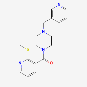 1-[2-(Methylsulfanyl)pyridine-3-carbonyl]-4-[(pyridin-3-yl)methyl]piperazine