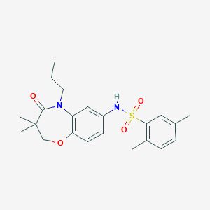 N-(3,3-dimethyl-4-oxo-5-propyl-2,3,4,5-tetrahydrobenzo[b][1,4]oxazepin-7-yl)-2,5-dimethylbenzenesulfonamide