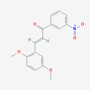 molecular formula C17H15NO5 B2849190 (2E)-3-(2,5-dimethoxyphenyl)-1-(3-nitrophenyl)prop-2-en-1-one CAS No. 351339-40-7