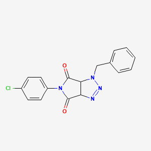 1-benzyl-5-(4-chlorophenyl)-3a,6a-dihydropyrrolo[3,4-d][1,2,3]triazole-4,6(1H,5H)-dione
