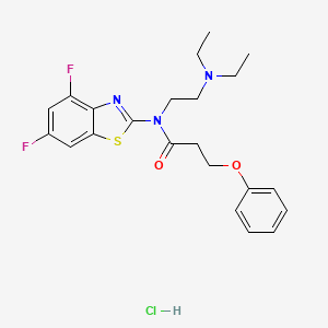 N-(2-(diethylamino)ethyl)-N-(4,6-difluorobenzo[d]thiazol-2-yl)-3-phenoxypropanamide hydrochloride